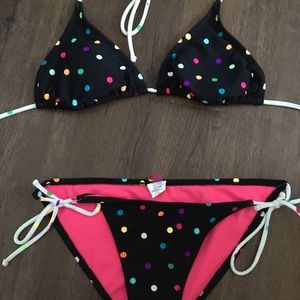 OP polka dot bikini set